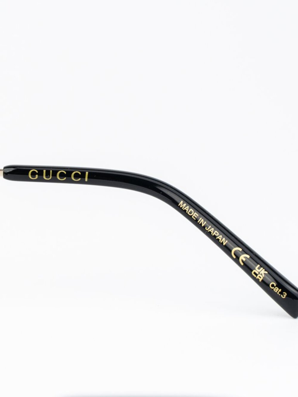 Gucci Men Sunglasses Gold Grey Rectangular GG1957SA 001 NEW AUTHENTIC - Picture 9 of 12